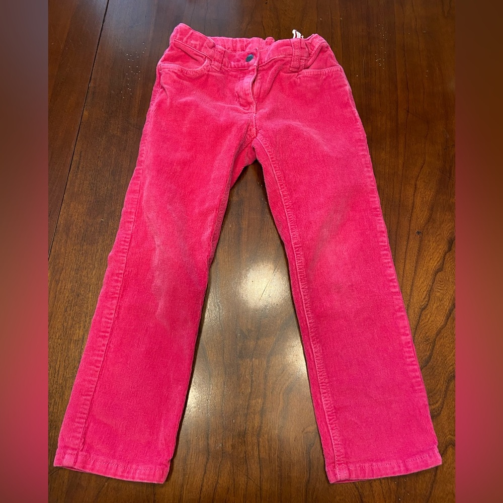 Hanna Andersson Girls Pink Corduroy Pants size 120, size 6-7